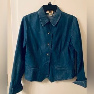 Cute Talbots Denim Shirt Jacket
